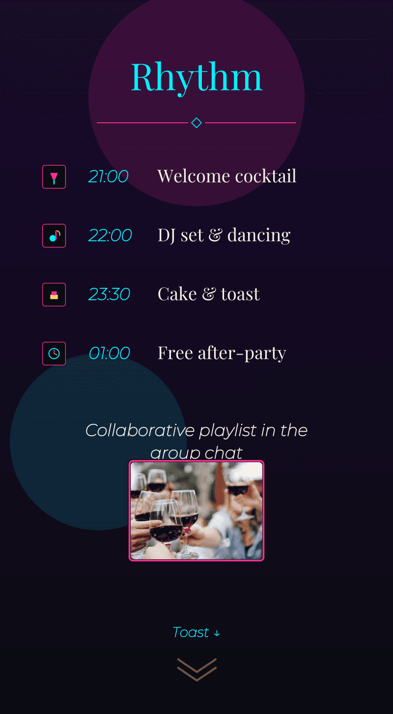 Birthday — Neon Night — Night rhythm