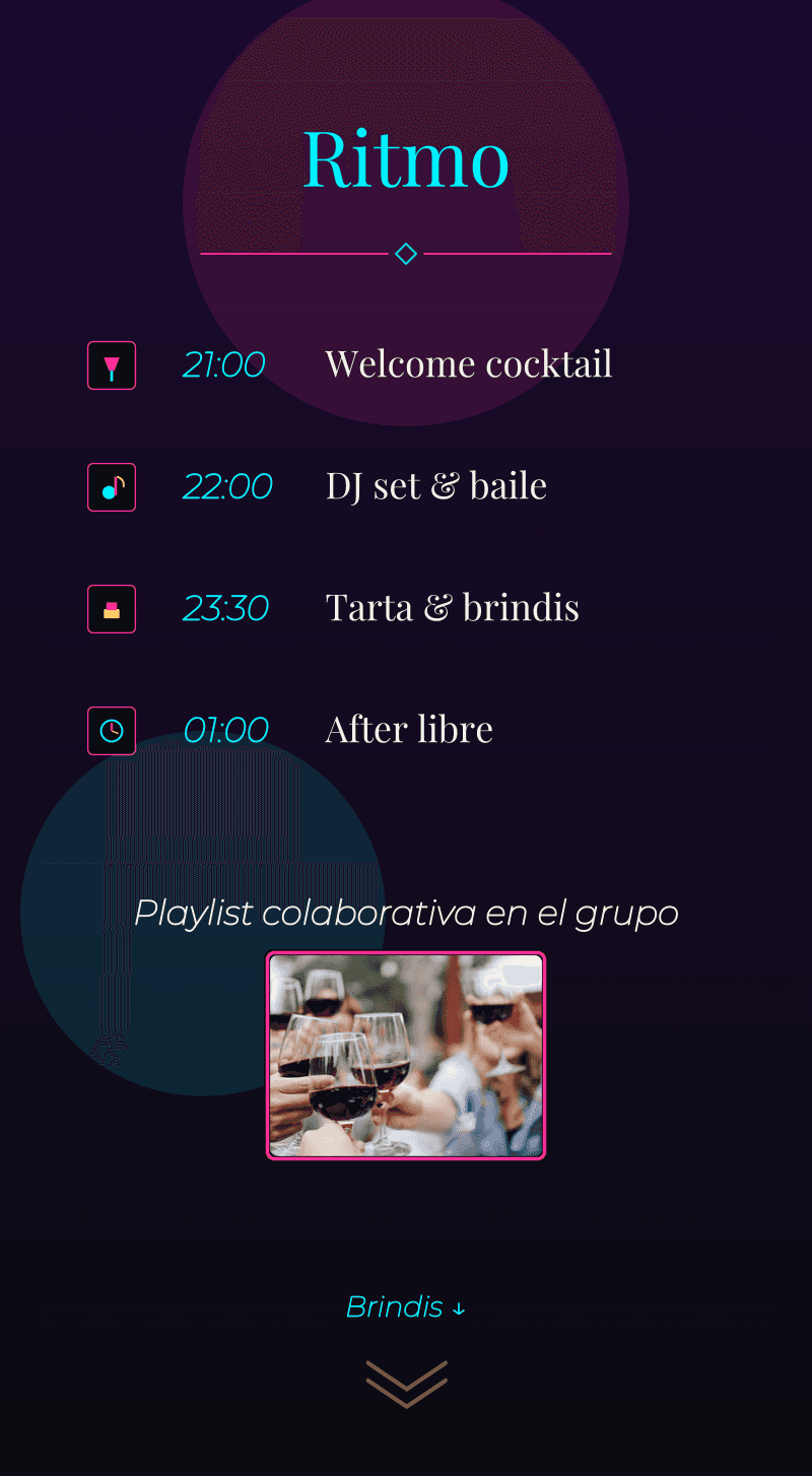 Cumple — Neon Noche — Ritmo de la noche