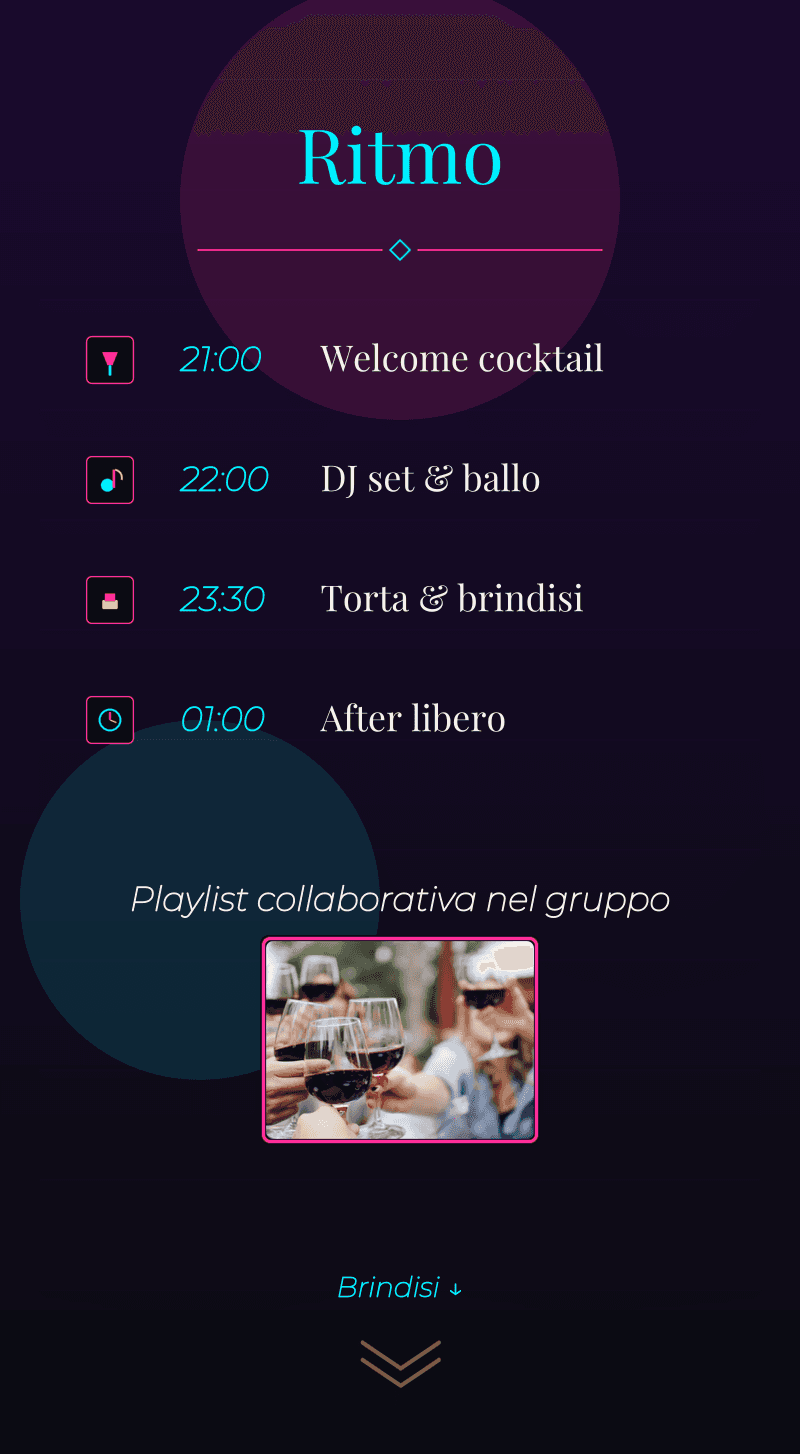 Compleanno — Notte Neon — Ritmo della notte