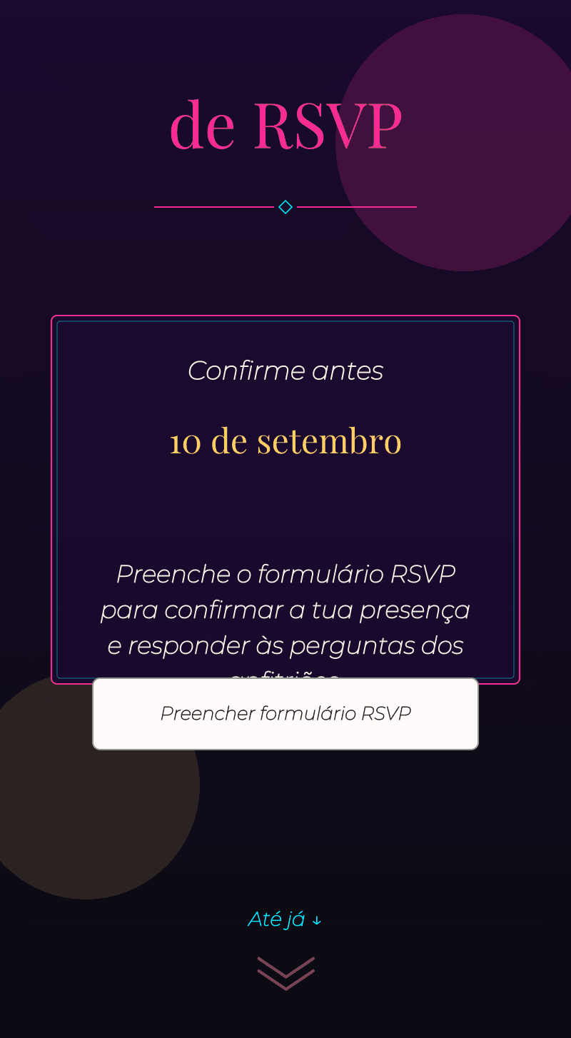 Aniversário — Noite Neon — Confirma a presença