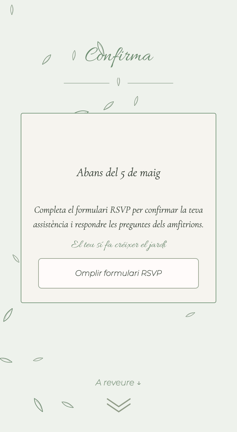 Baby Shower — Selva Suau — Confirma