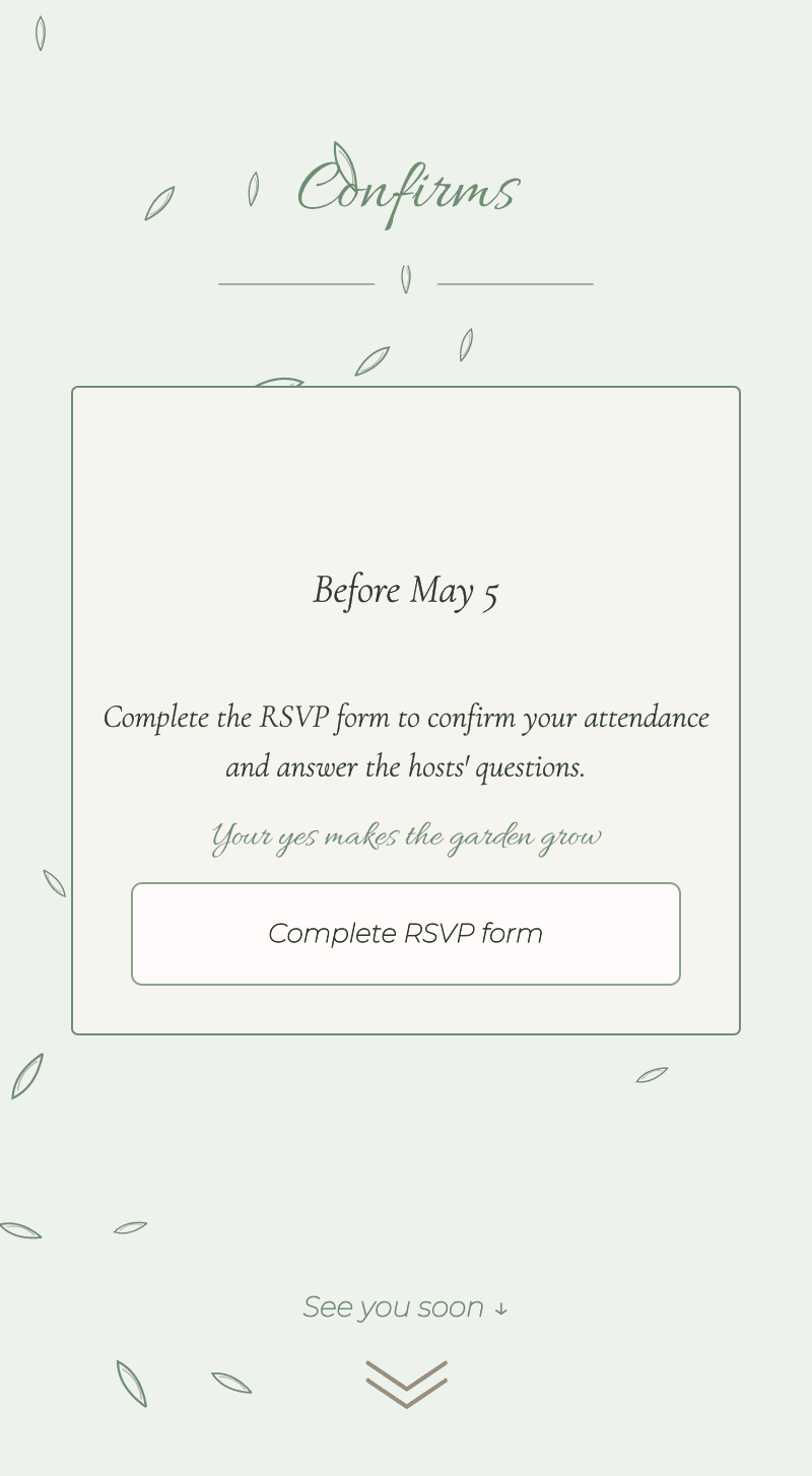 Baby Shower — Soft Jungle — RSVP