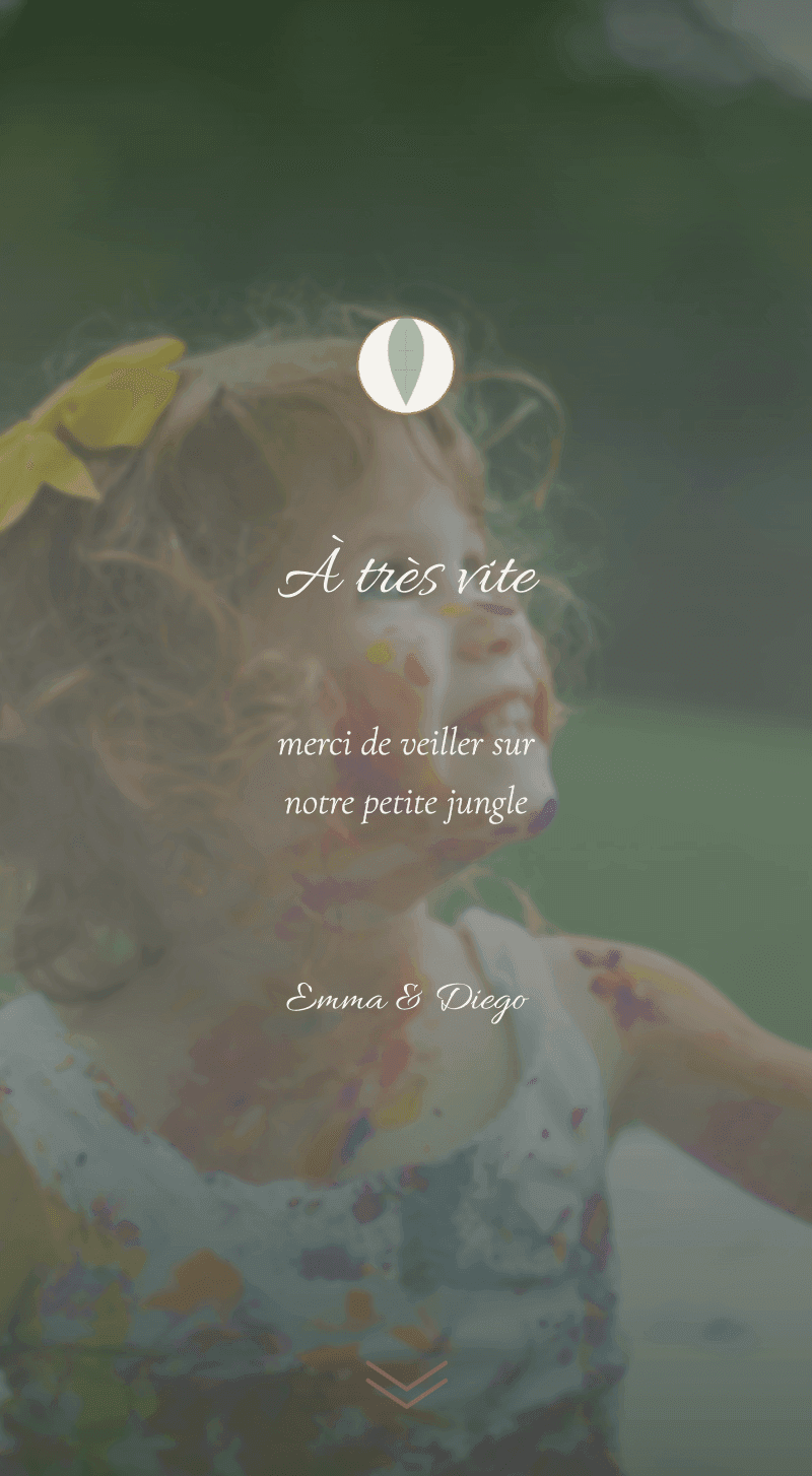 Baby Shower — Jungle Douce — À bientôt