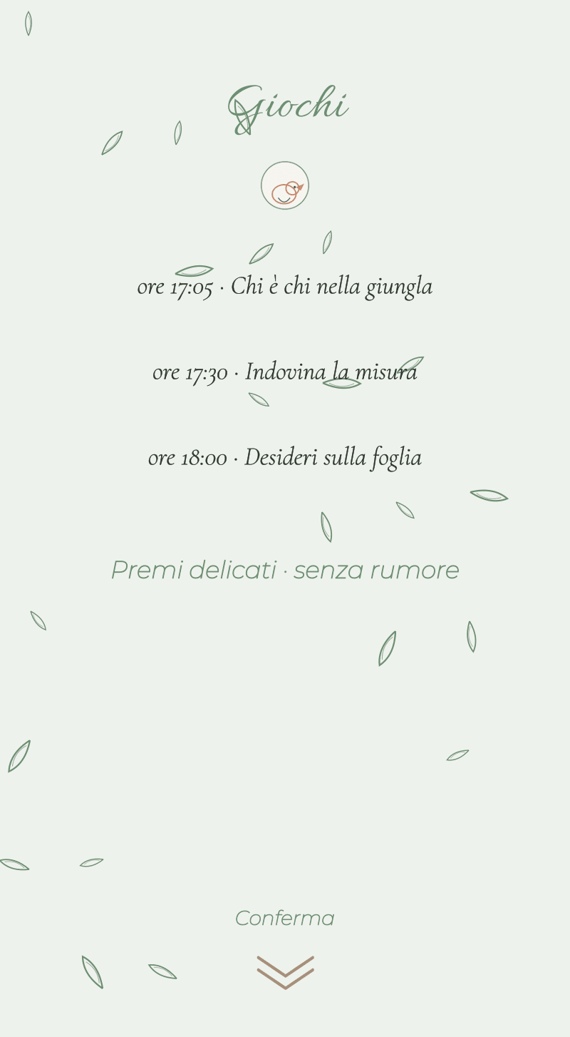 Baby Shower — Giungla Delicata — Giochi