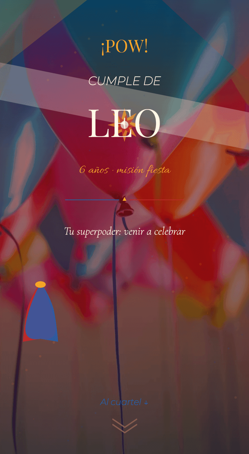 Cumple — Superhéroe — Portada