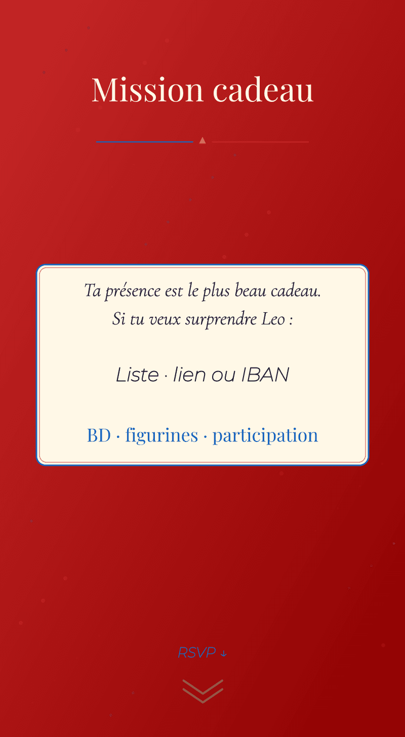 Anniversaire — Super-héros — Mission cadeau