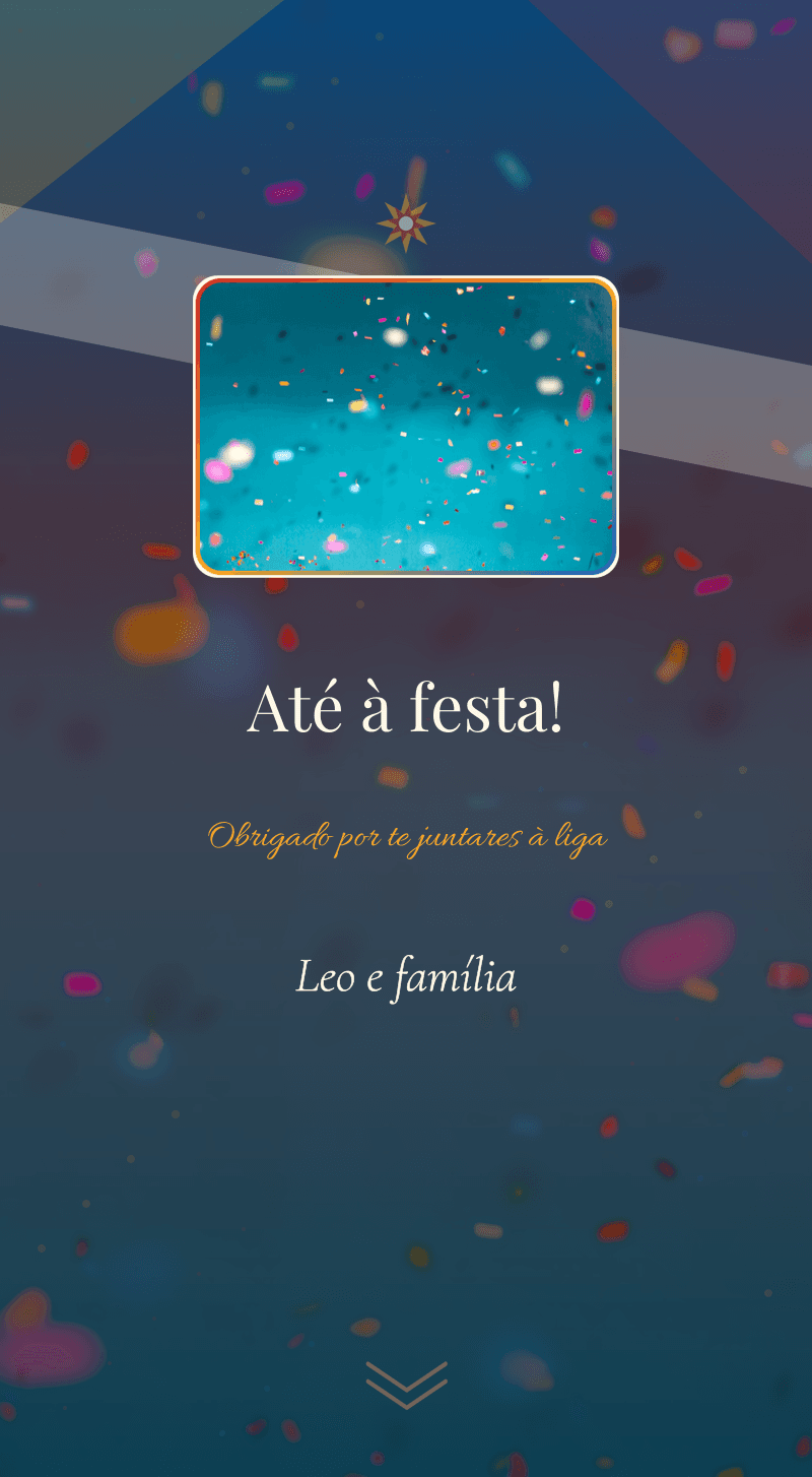 Aniversário — Super-herói — Encerramento