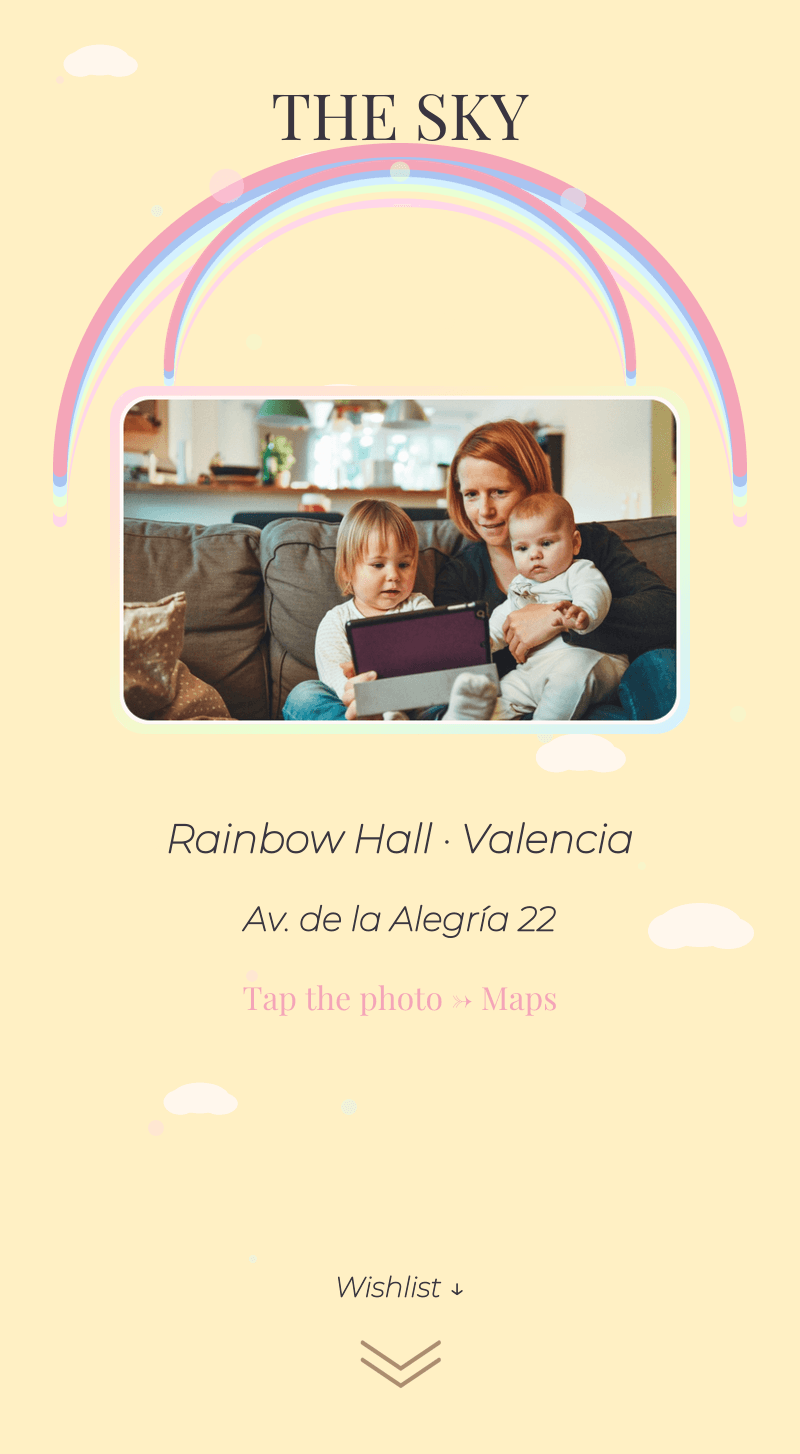 Baby Shower — Pastel Rainbow — The sky