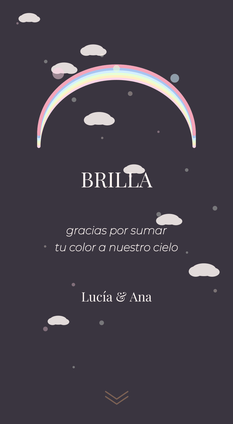 Baby Shower — Arcoíris Pastel — Brilla