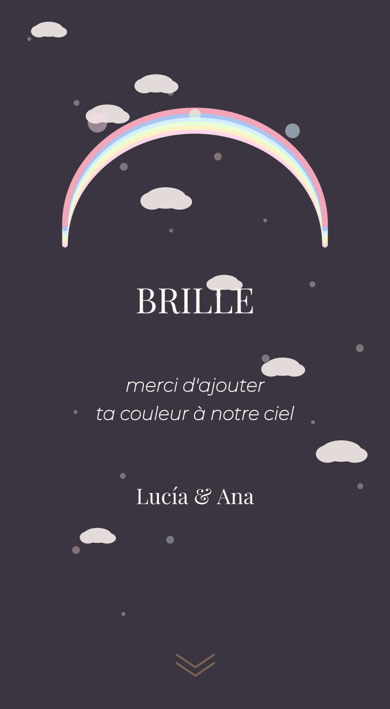 Baby Shower — Arc-en-ciel Pastel — Brille