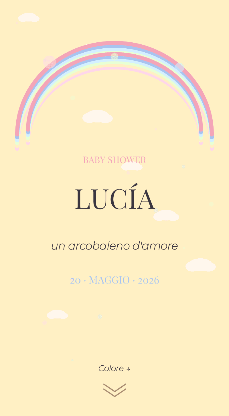 Baby Shower — Arcobaleno Pastello