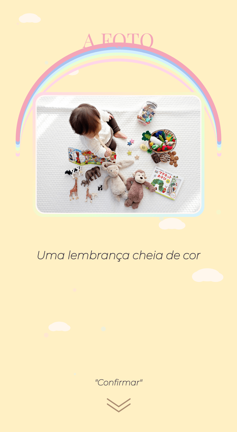 Baby Shower — Arco-íris Pastel — A foto
