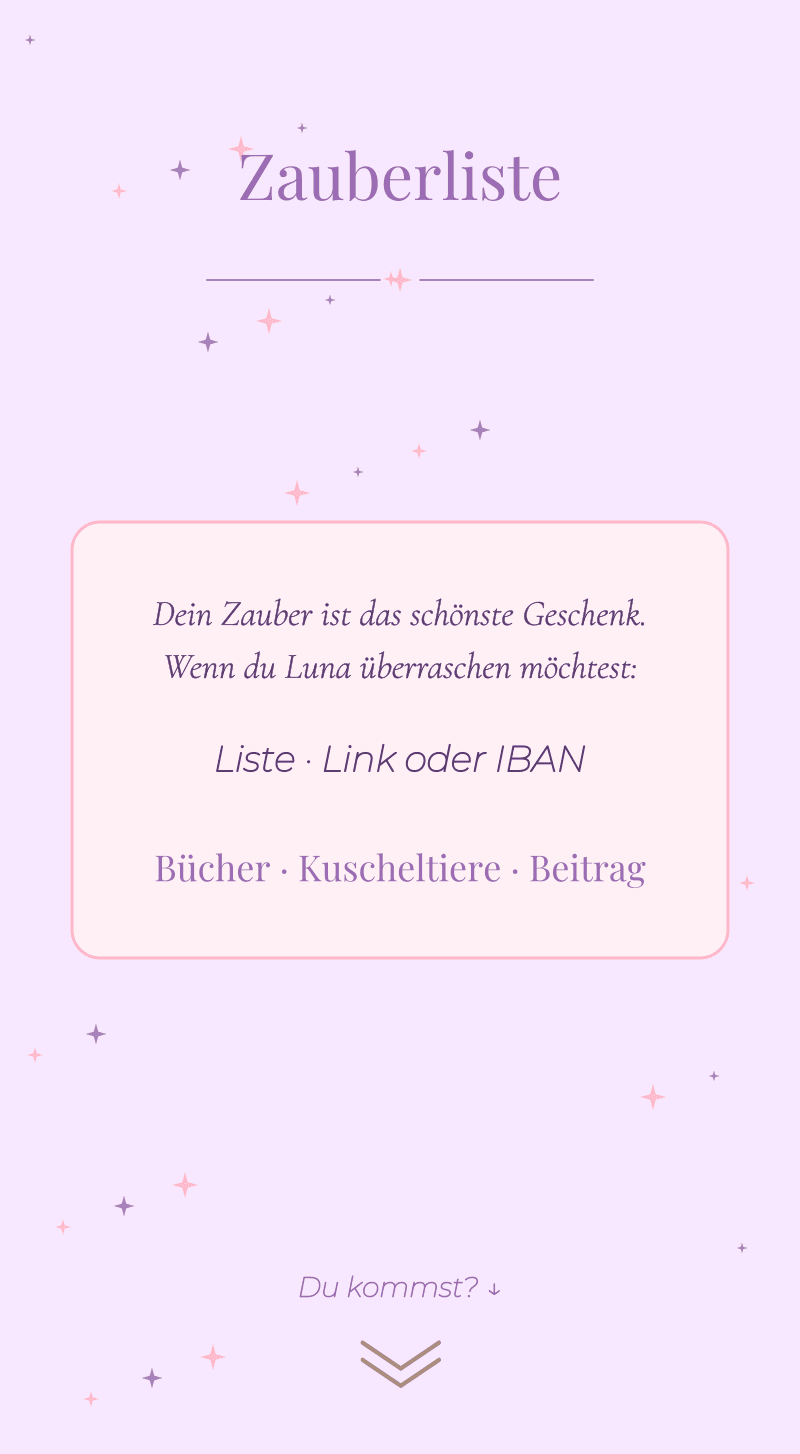 Geburtstag — Einhorn — Magische Liste