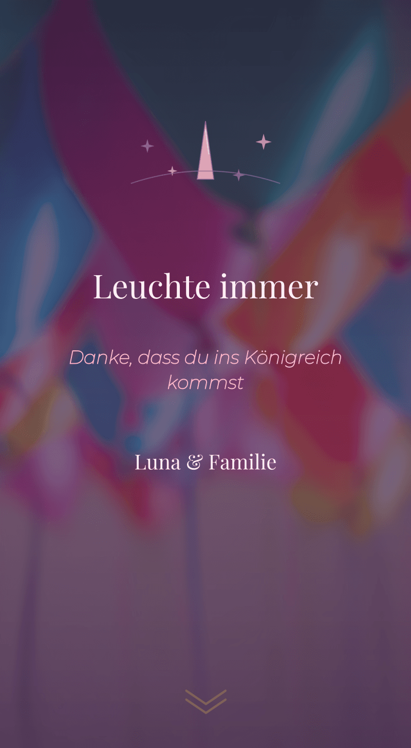 Geburtstag — Einhorn — Leuchte weiter
