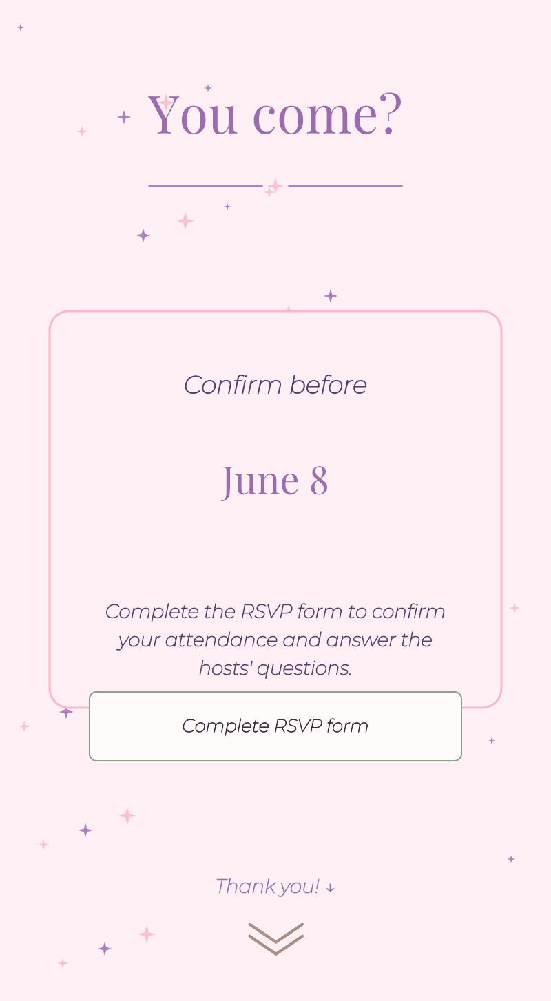 Birthday — Unicorn — Are you coming?