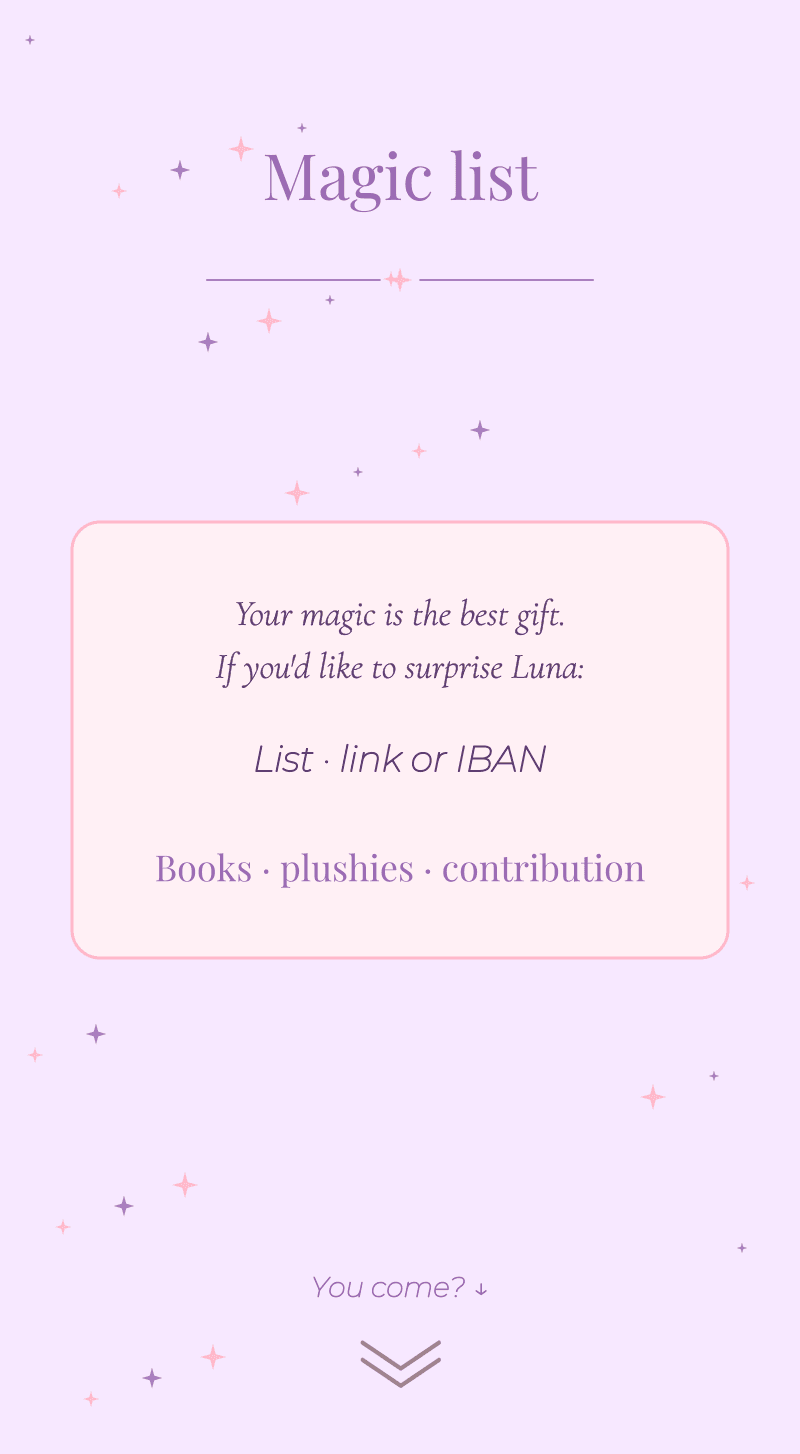 Birthday — Unicorn — Magic list