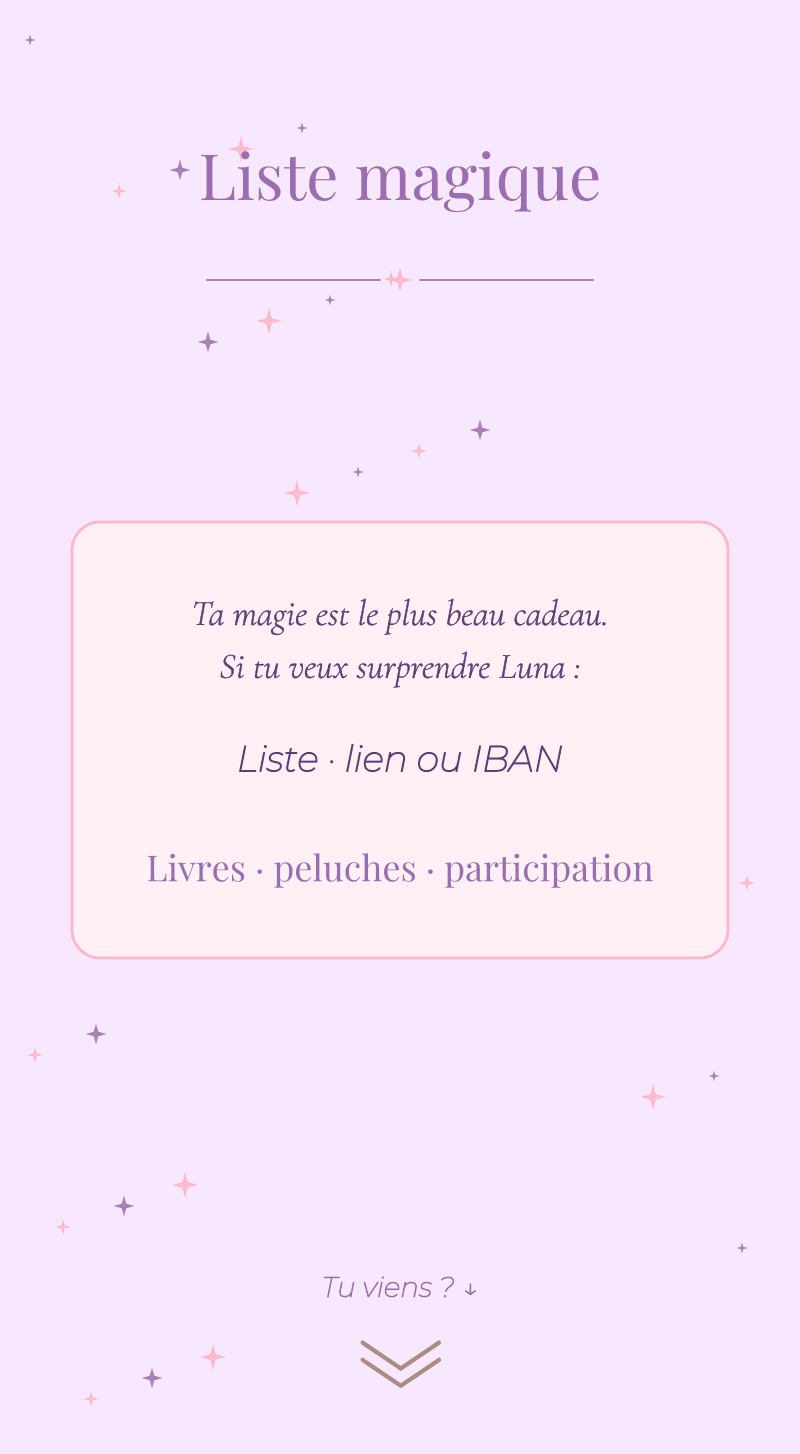 Anniversaire — Licorne — Liste magique