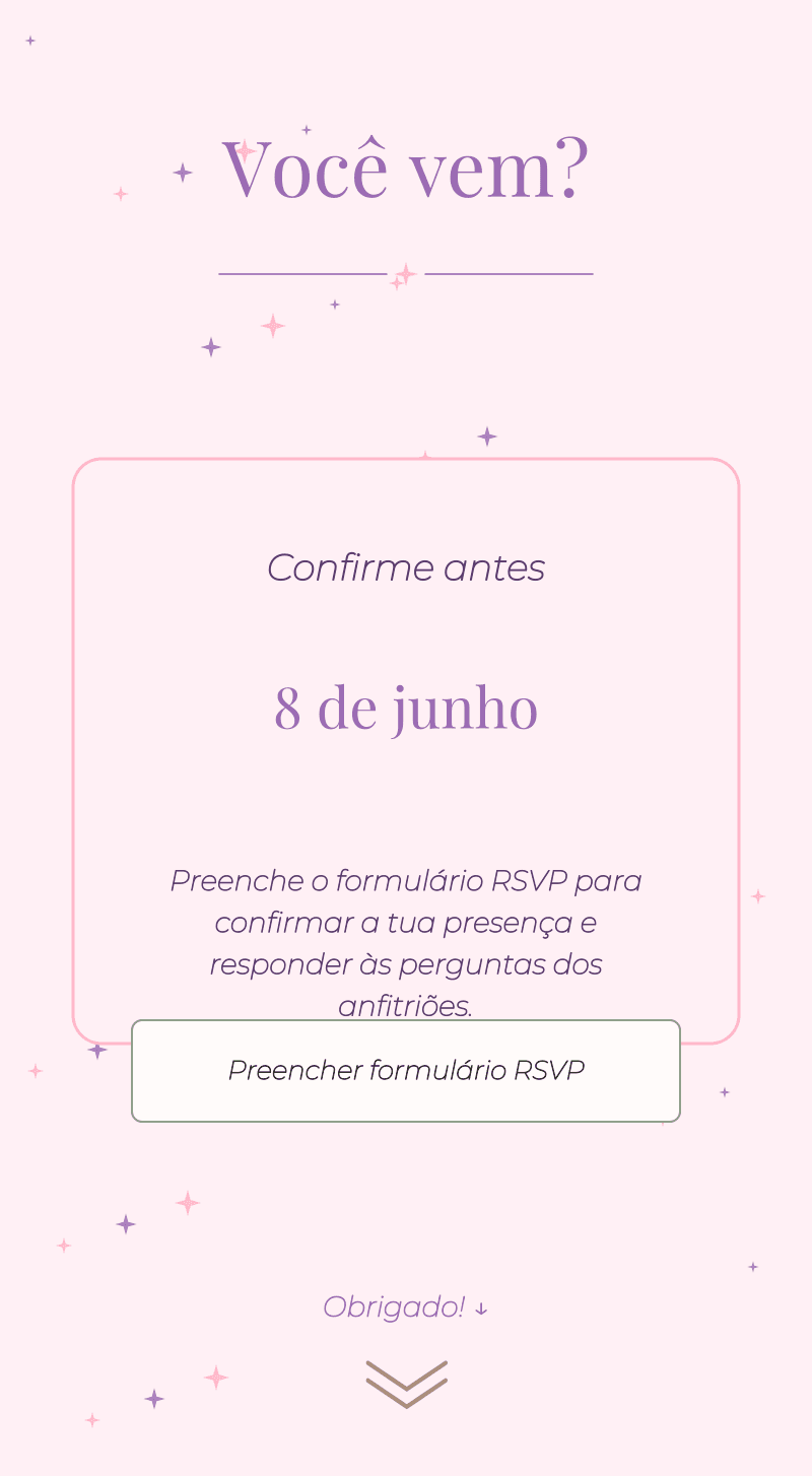 Aniversário — Unicórnio — Vens?