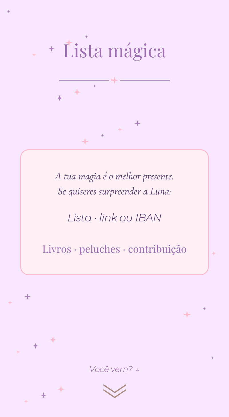 Aniversário — Unicórnio — Lista mágica