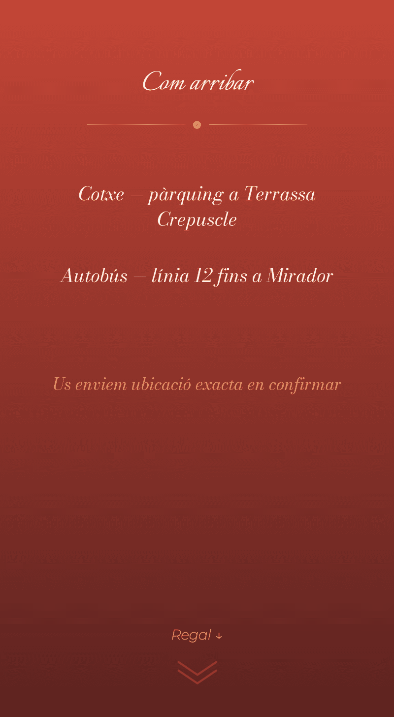 Noces — Capvespre — Com arribar-hi