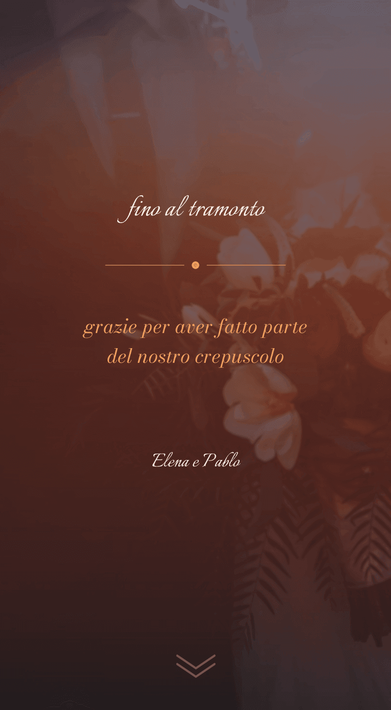 Matrimonio: tramonto — Fino al tramonto