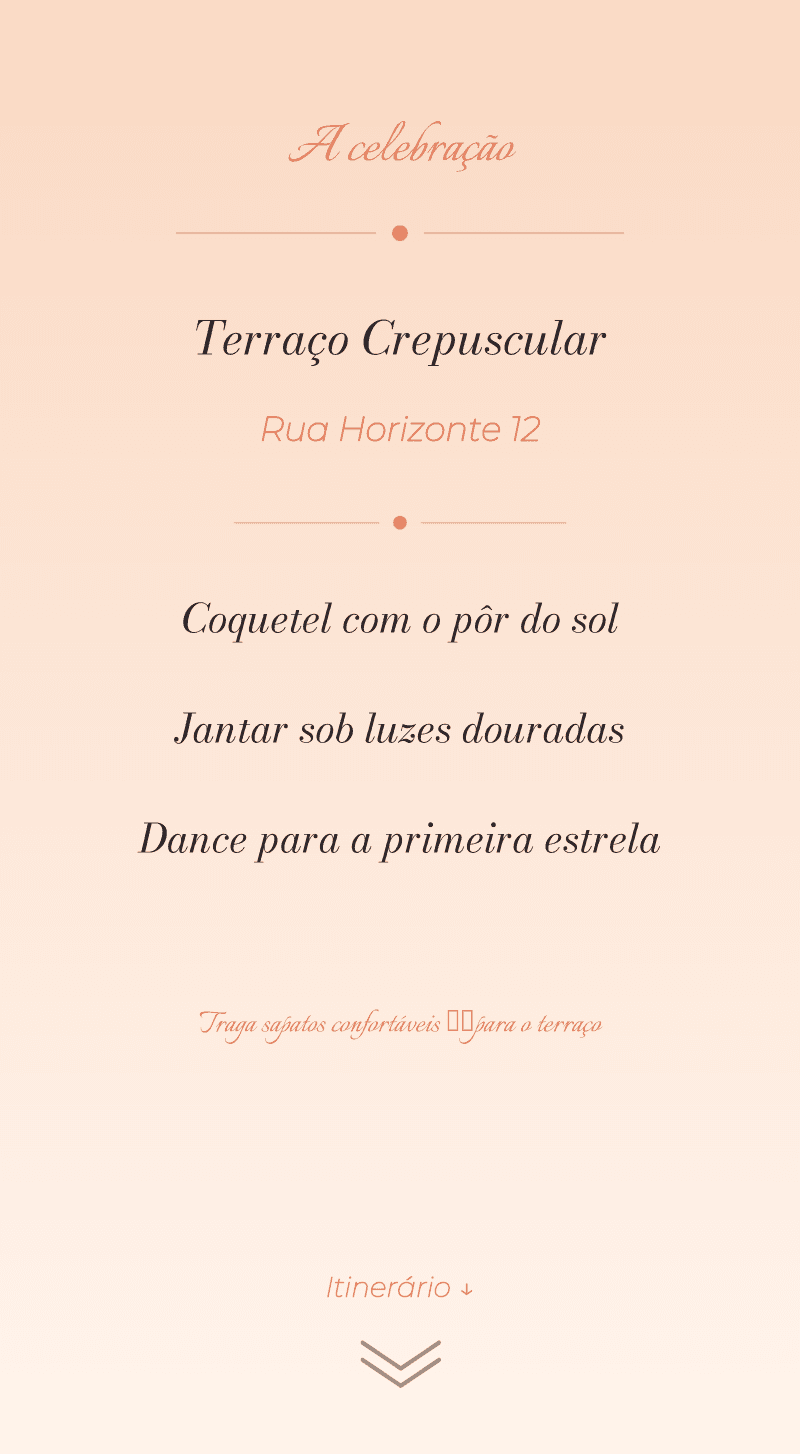 Casamento - Pôr do Sol — A celebração