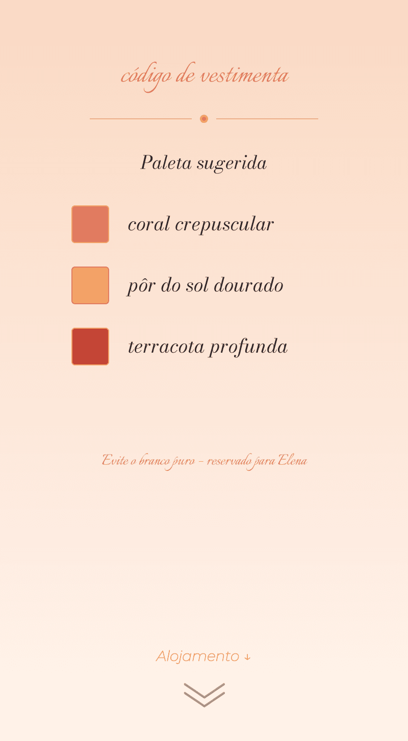Casamento - Pôr do Sol — Dress code