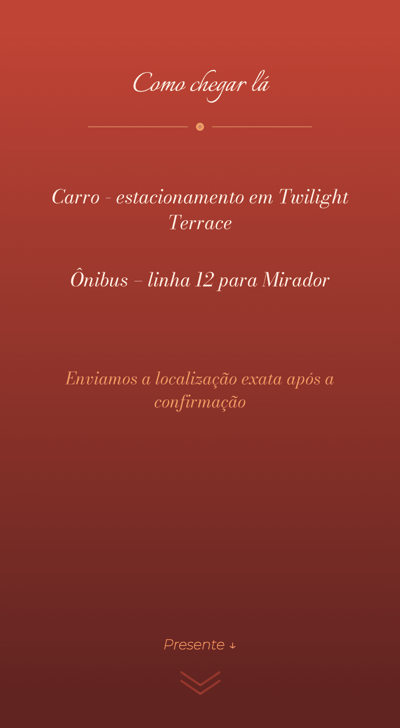 Casamento - Pôr do Sol — Como chegar