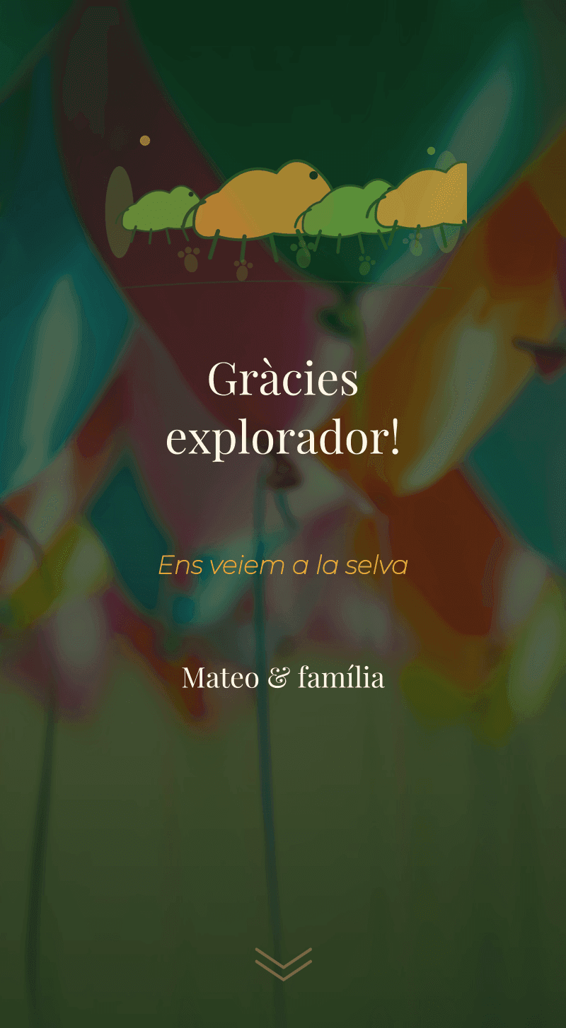 Aniversari — Dinosaure — Gràcies, explorador!