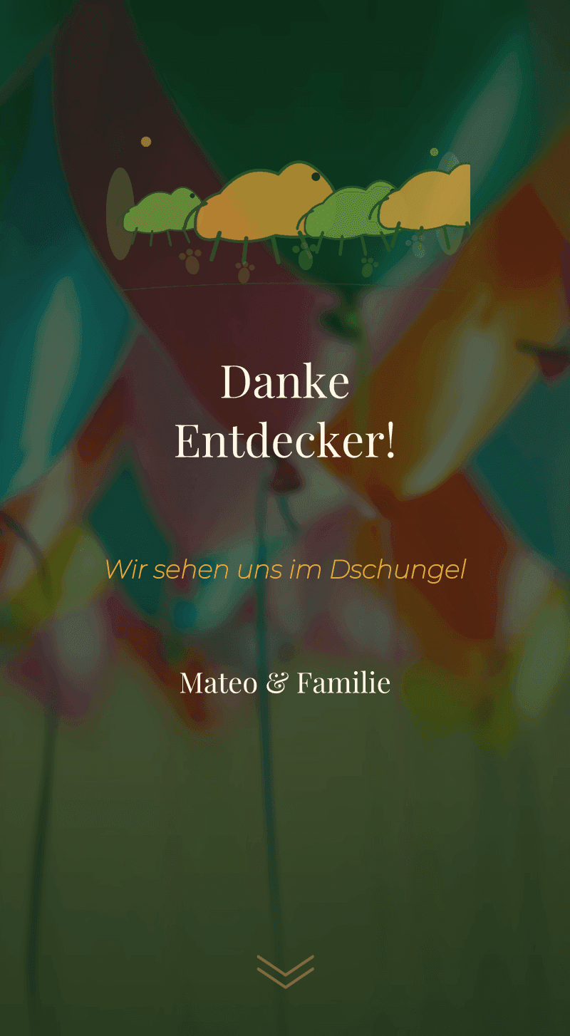 Geburtstag — Dinosaurier — Danke, Entdecker!