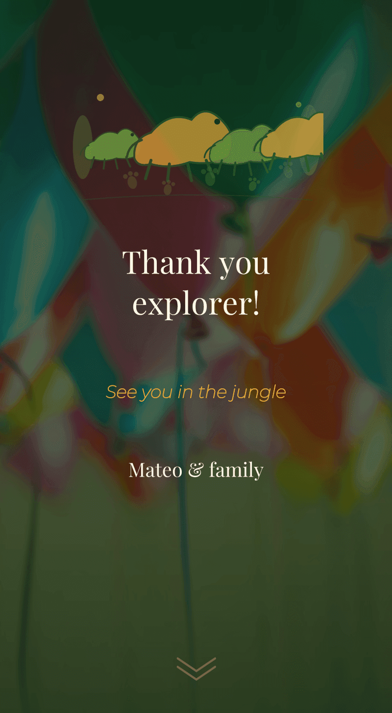 Birthday — Dinosaur — Thank you, explorer!