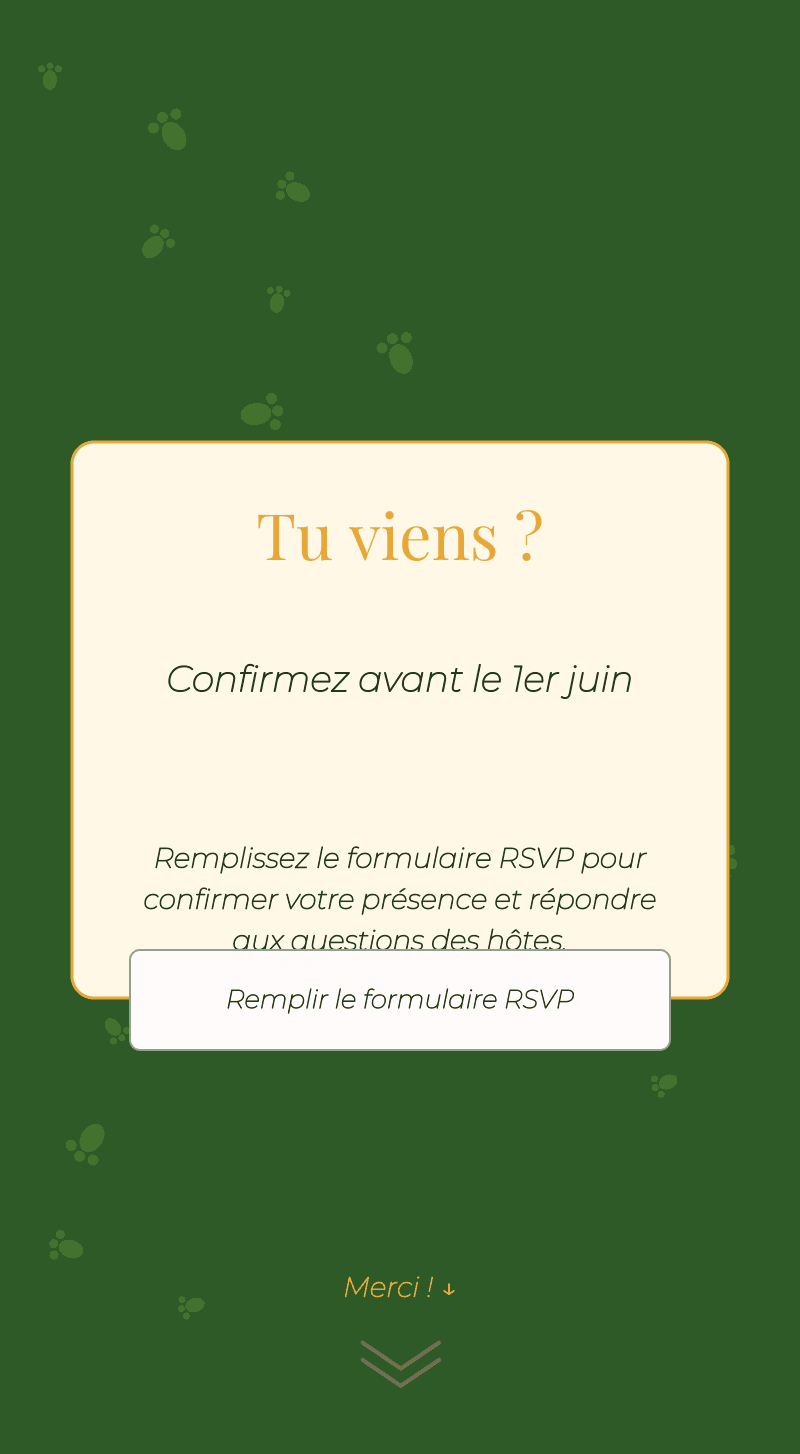Anniversaire — Dinosaure — Confirmation
