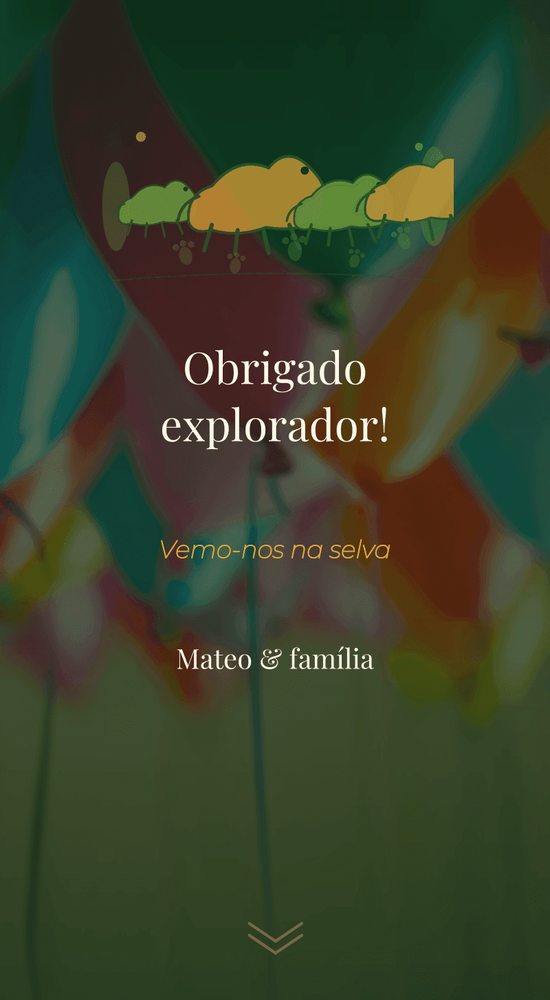 Aniversário — Dinossauro — Obrigado, explorador!