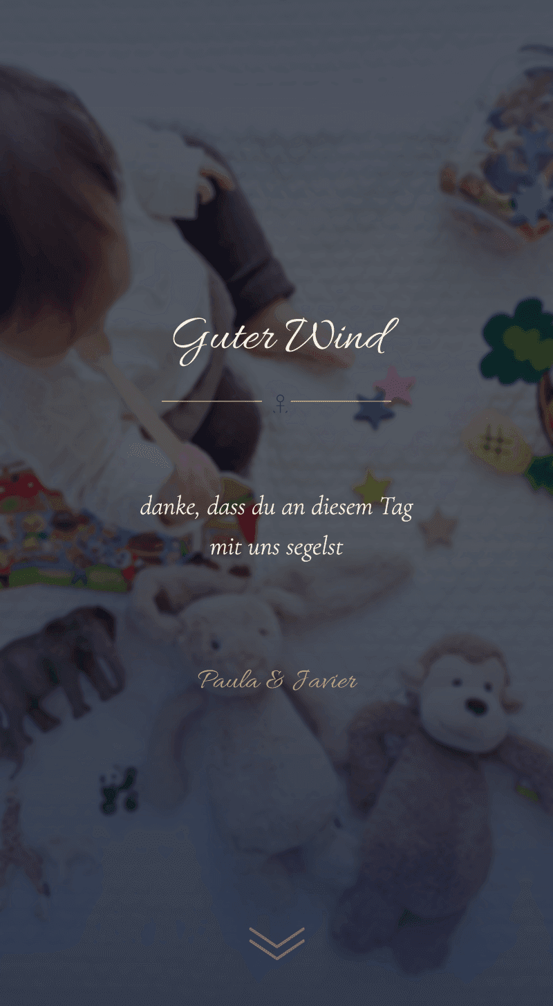 Baby Shower — Baby-Matrose — Guter Wind