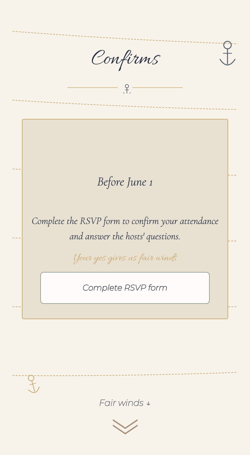 Baby Shower — Baby Sailor — RSVP