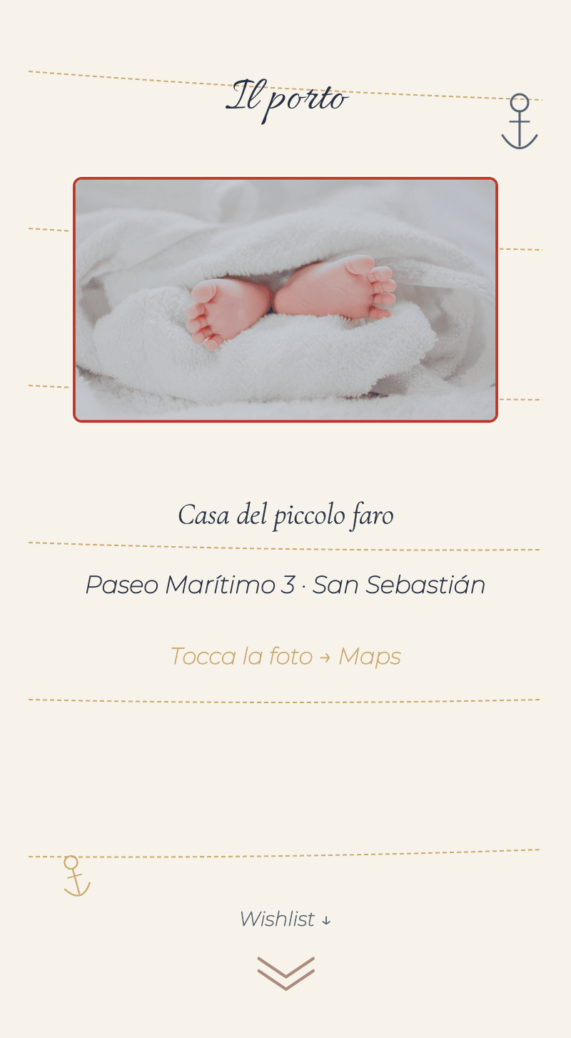 Baby Shower — Piccolo Marinaio — Il porto