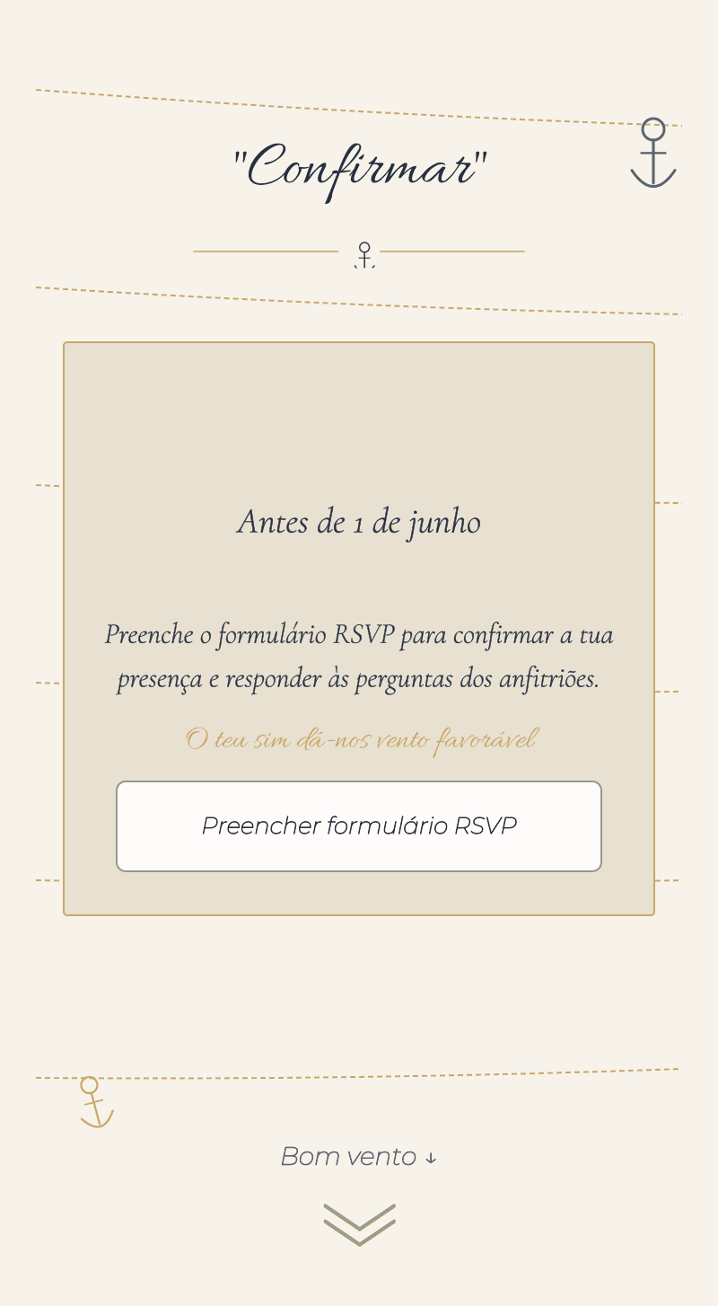 Baby Shower — Bebé Marinheiro — Confirma