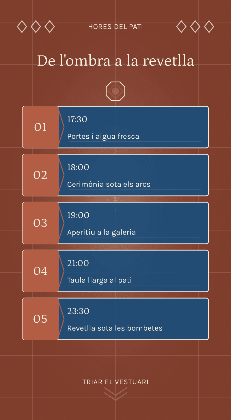 Boda — Casa de Calç — Hores del pati