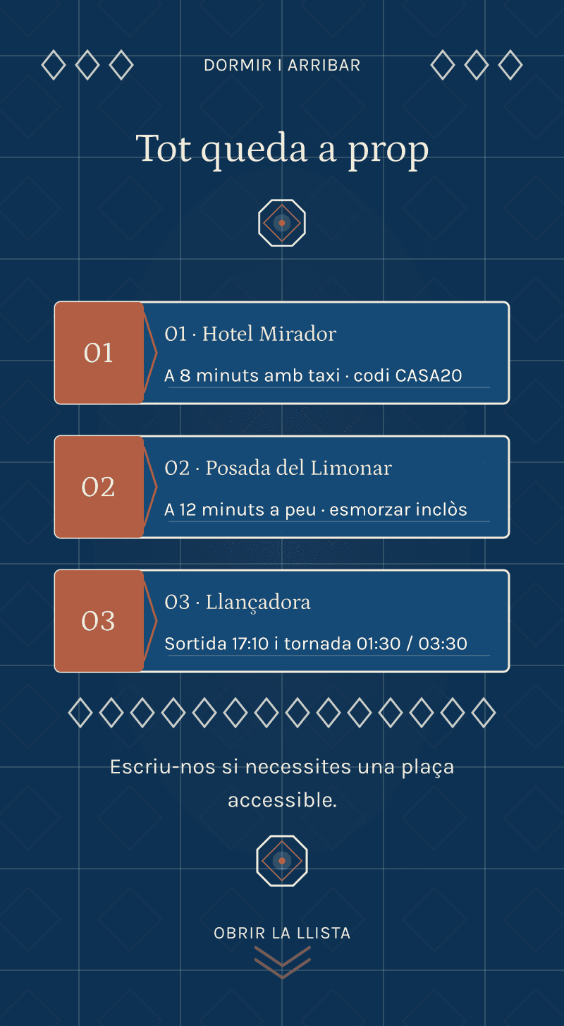 Boda — Casa de Calç — Dormir i arribar