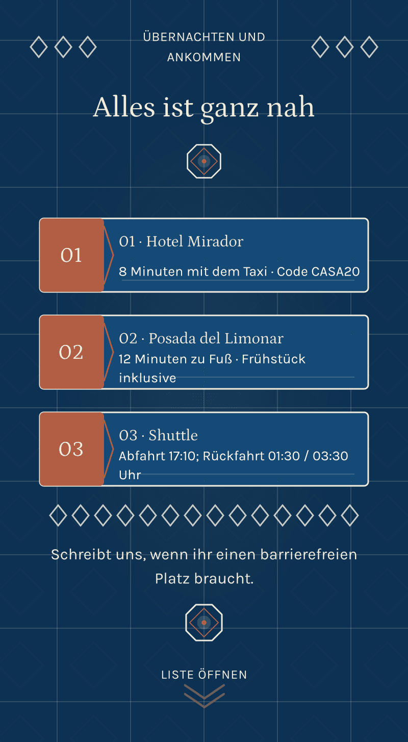 Hochzeit — Das Kalkhaus — Übernachten und ankommen