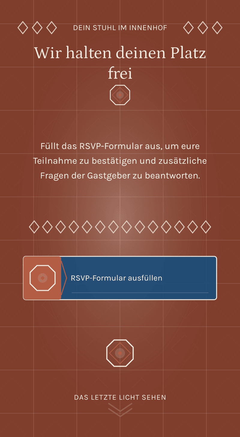 Hochzeit — Das Kalkhaus — Dein Stuhl im Innenhof
