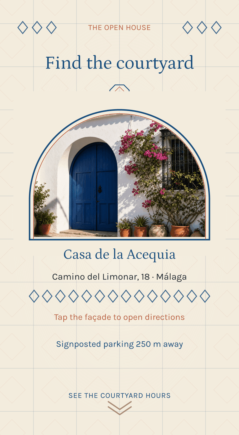 Wedding — The Whitewashed House — The open house