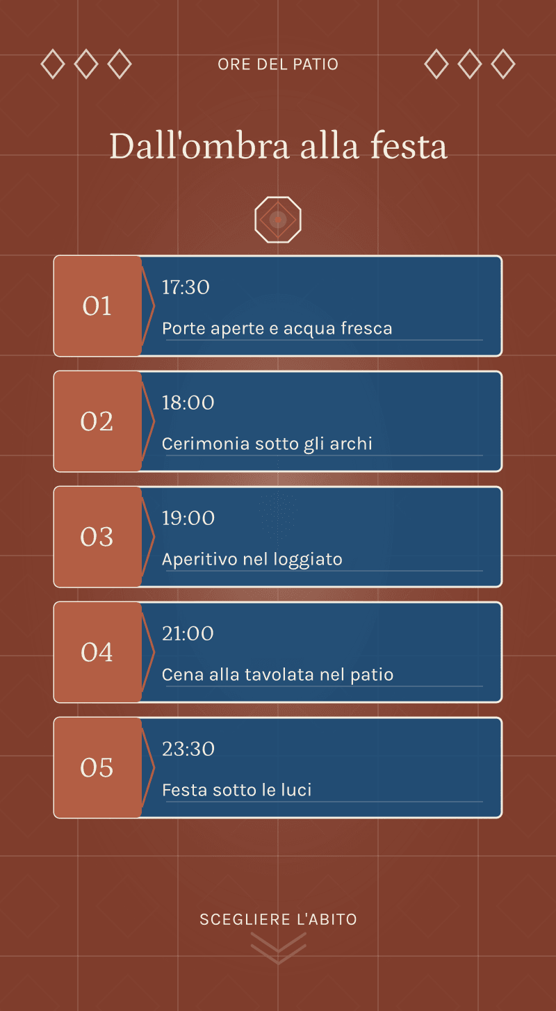 Matrimonio — Casa di Calce — Ore del patio