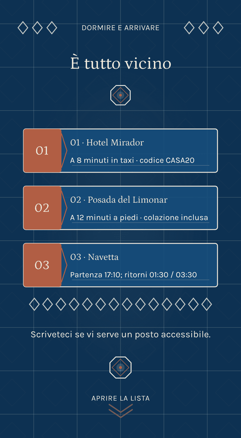 Matrimonio — Casa di Calce — Dormire e arrivare