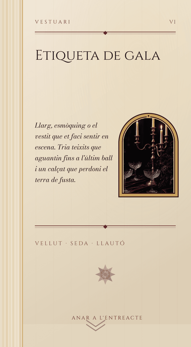 Boda — Òpera de Mitjanit — Vestuari