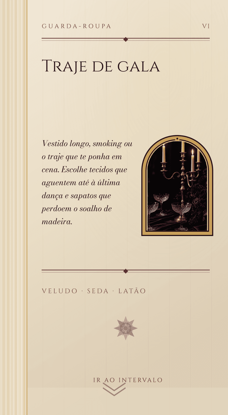 Casamento — Ópera da Meia-Noite — Guarda-roupa