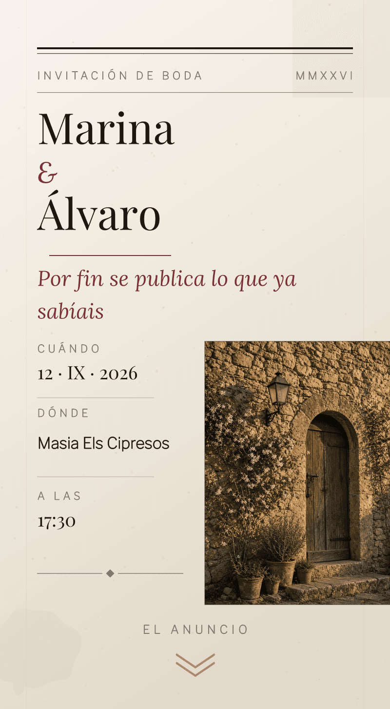 Boda — Tinta y Lino — Portada