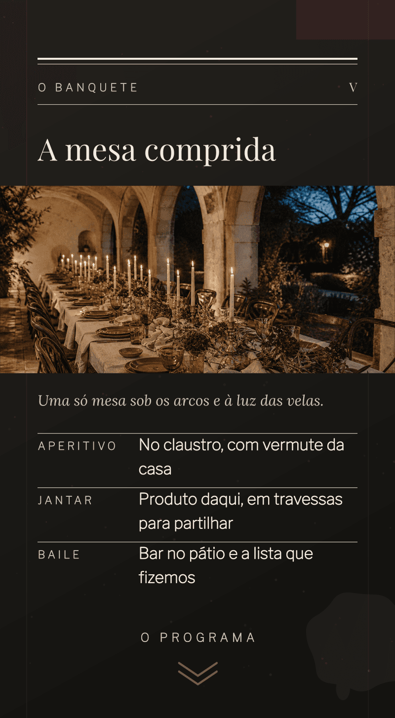 Casamento — Tinta e Linho — O banquete