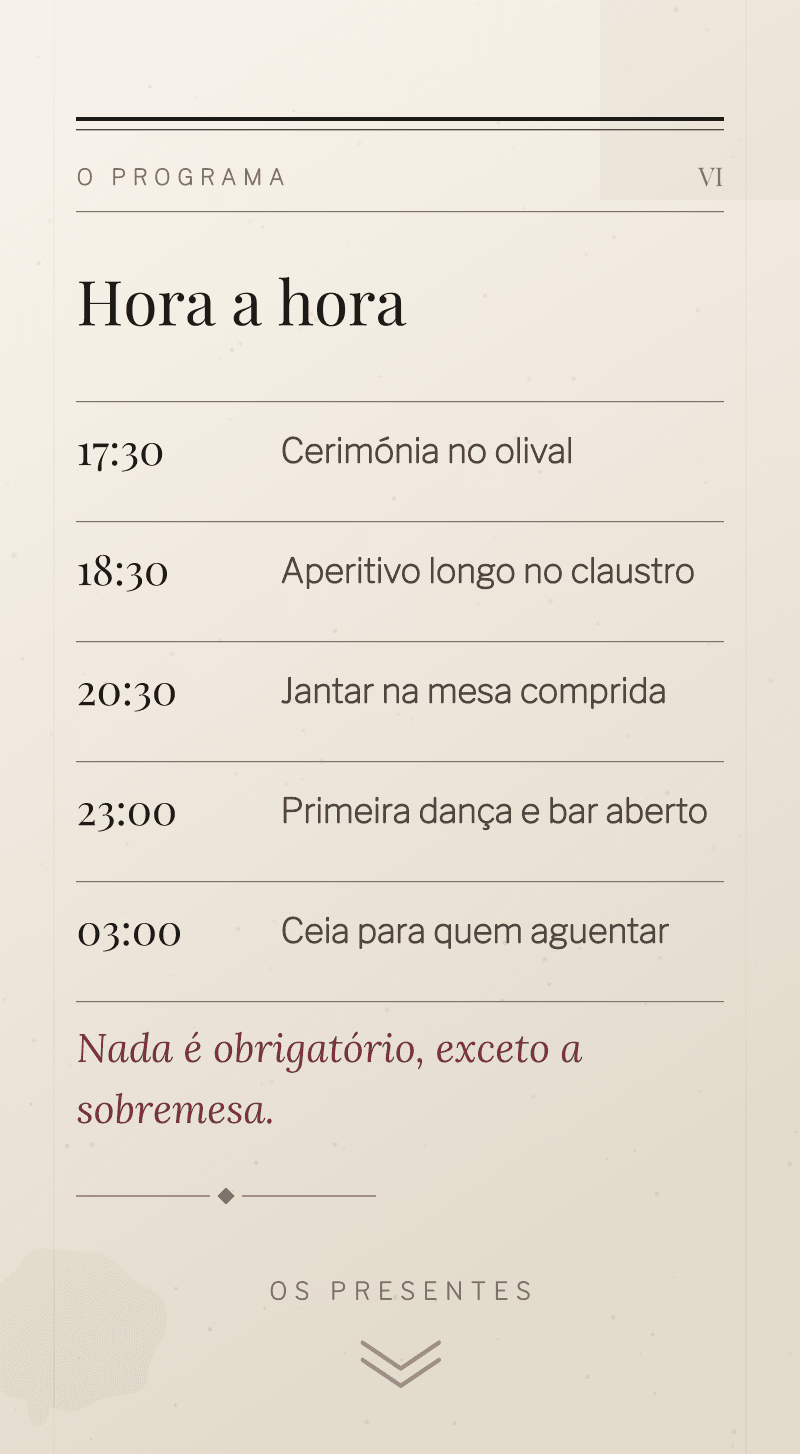 Casamento — Tinta e Linho — O programa