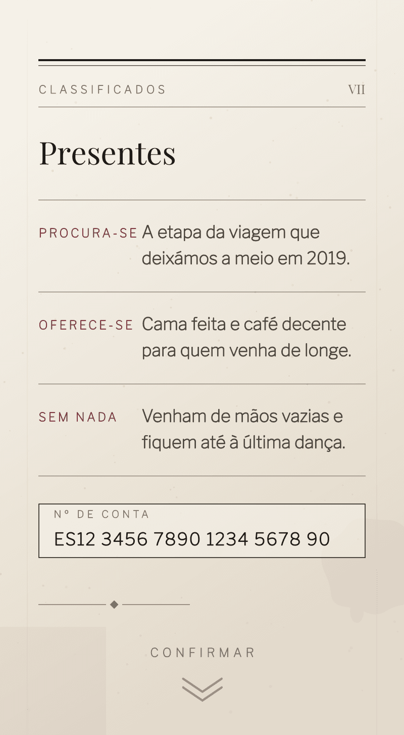 Casamento — Tinta e Linho — Classificados